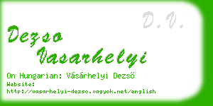 dezso vasarhelyi business card